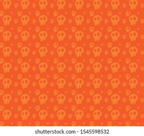 skull seamless pattern background. vector illustration