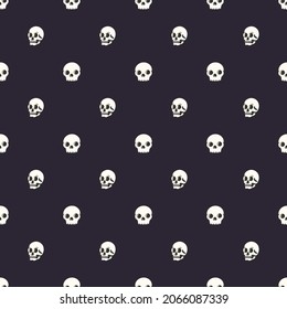 skull seamless pattern background vector