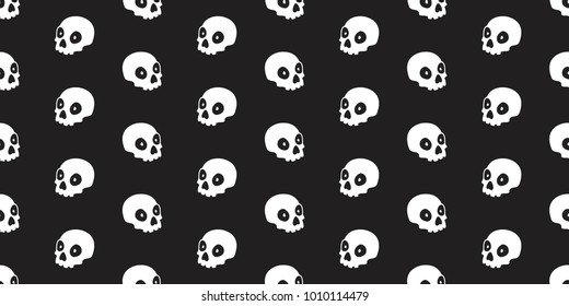 Skull seamless pattern Halloween bone Ghost isolated wallpaper background icon