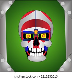 skull shaped robot vector illustration, nice picture for a product