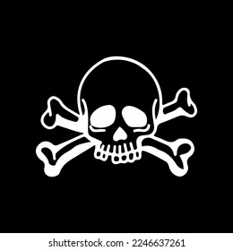 skull silhouette illustration vector concept