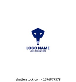 skull silhouette logo vector in dark and elegant colors, perfect for your identity, suitable for community logos and more.