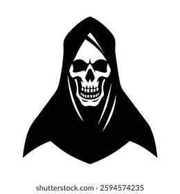 Skull Silhouette Vector icon illustration.