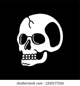 Skull skeleton black background