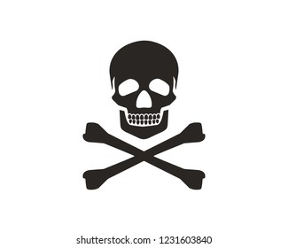 Skull, skeleton, bones icon sign symbol