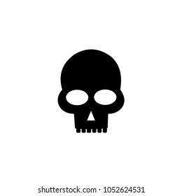 Skull skeleton head horror toxic bone pictogram vector icon illustration symbol 