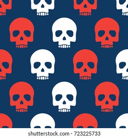 skull skeleton pattern. vector illustration