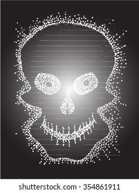skull, sketch