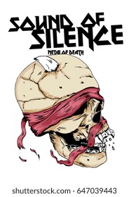 skull sketch illustration
