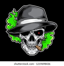 Skull Smoked Gangster