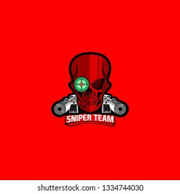 skull sniper logo