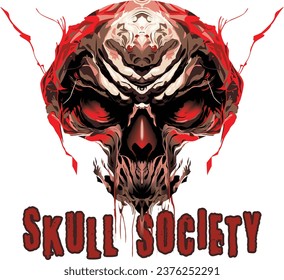 Skull Society: A captivating and edgy vector artwork that delves into the enigmatic world of skulls and the mysterious allure they possess. #skull #society #artwork #design #vector #graphic #tshirt