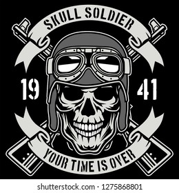 
Skull Soldier  Tshirt Design