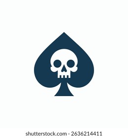 Skull spade logo for sale.