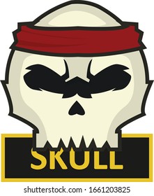 Diseño de vectores con logotipo Skull Sport