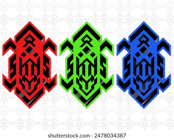 Skull sticker logo illustration in vector form 