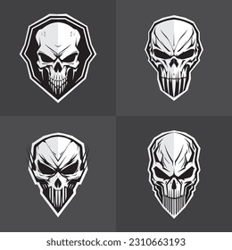 Calcomanías dispuestas. Ilustración de diseño de vectores premium.
