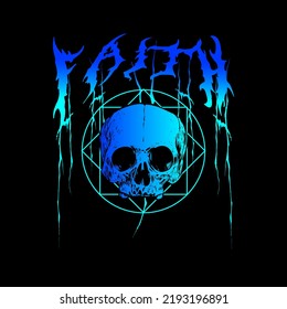 Skull streetwear design clothing vector