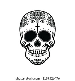 Skull in the style of Santa Marta