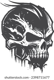 skull with sunglass for t shirt design, gaming logo, poster, banner etc.