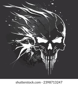 skull with sunglass for t shirt design, gaming logo, poster, banner etc.
