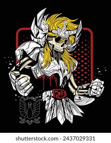 Skull Super Hero Anime - A Design for Logos, Stickers, and T-Shirts