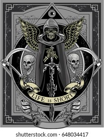 Skull and Sword. Life is Short 