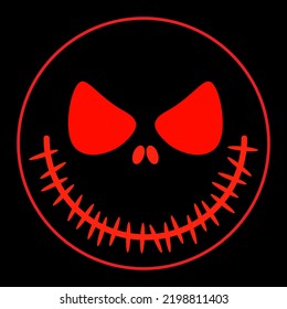 diseño del vector del símbolo del cráneo Halloween Happy Halloween.