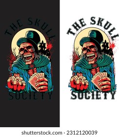 Skull t shirt design eps 