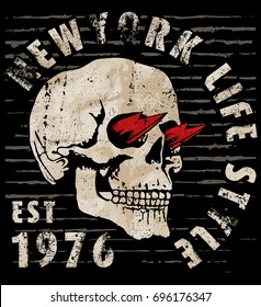 Skull T shirt Graphic Design