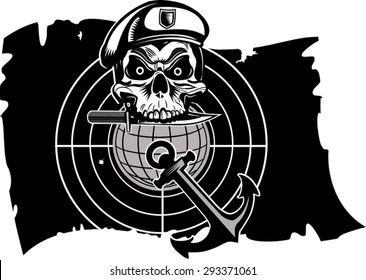 Skull tattoo Combat