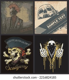 Skull Tattoo and other aesthetic vector Illustration you can visit my portfolio 