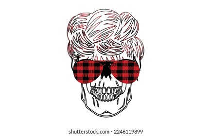 Skull tattoo skeleton morphology design