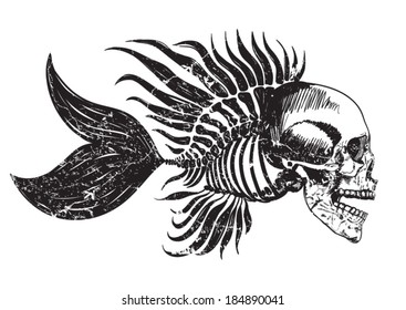 skull tattoo / t-shirt graphics