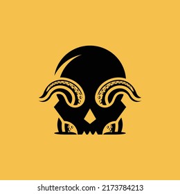 Skull Tentacle Creative Logo Design