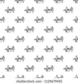 skull trephination icon in Pattern style on white background