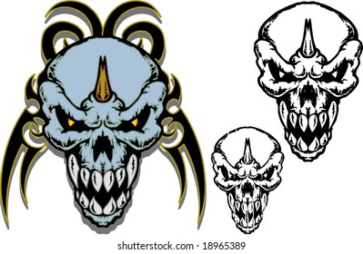 Skull tribal