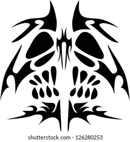 Skull Tribal.vector
