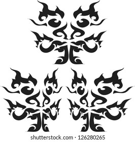 Skull Tribal.vector