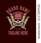Skull Truck Driver Vector Illustration
