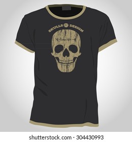 Skull t-shirt design template