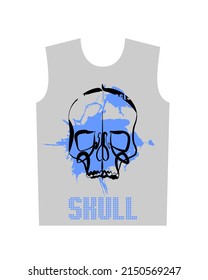 skull for t-shirt graphic vector