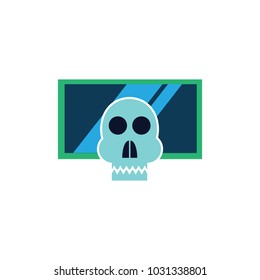 Skull Tv Logo Icon Design