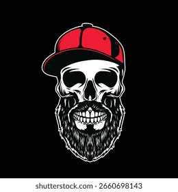 vetor de crânio abstrato logotipo estilo moderno