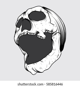 Skull vector art.