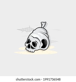 the skull vector art illustration