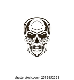 skull vector art illustration design