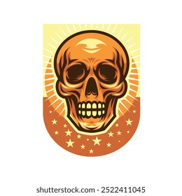 Skull, Vektorgrafik, Logo-Illustration