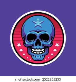 Skull, Vektorgrafik, Logo-Illustration