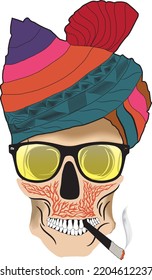 skull vector art t shirt design